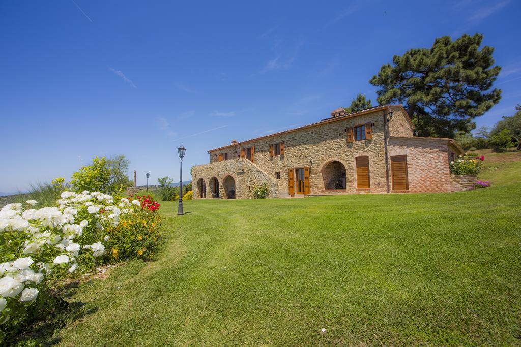 Tenuta Angelici Winery Casa Contea With Pool And Panoramic Pool Cortona Villa Terontola Værelse billede